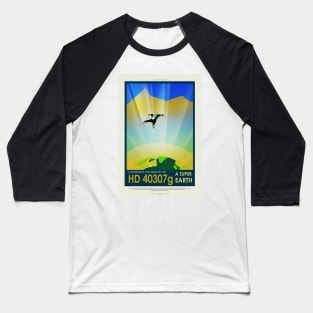 Super Earth, Travel Poster Baseball T-Shirt